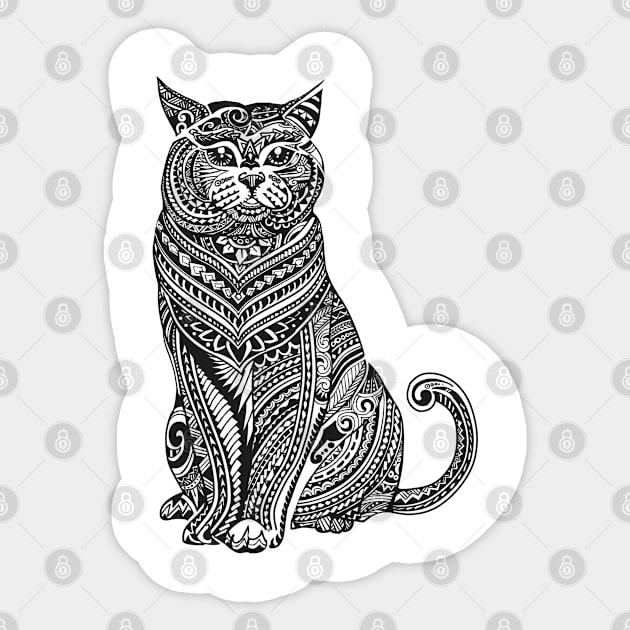 Polynesian British Shorthair cat Sticker by huebucket